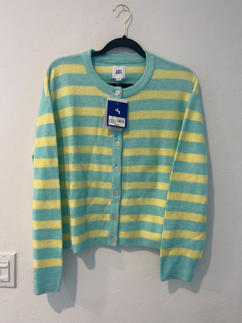 NWT JoyLab Striped Cardigan — Size Medium